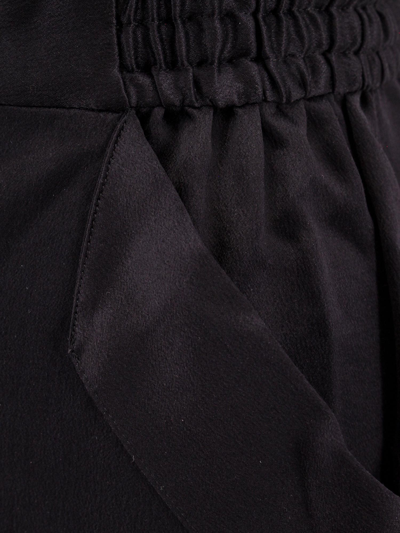 Shop Saint Laurent Silk Skirt With Back Slit