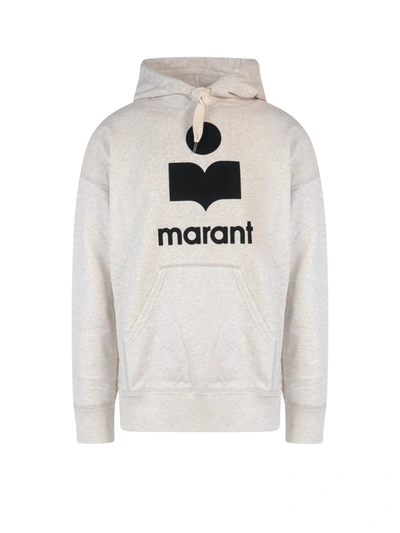 Shop Isabel Marant Cotton Sweatshirt With Flocked Logo
