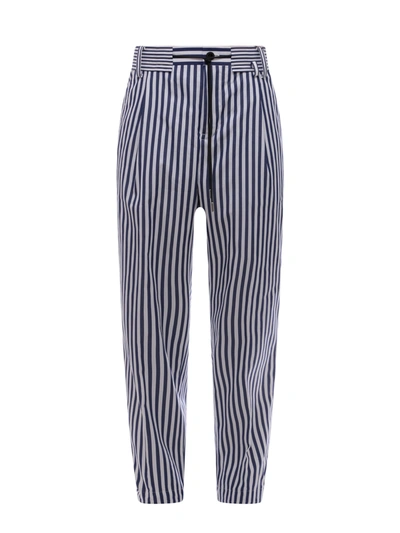 Shop Sacai Striped Cotton Trouser