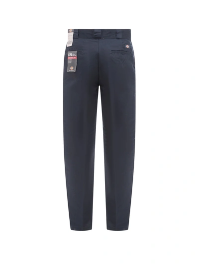 Shop Dickies Cotton Blend Trouser With Logo Patch On The Back