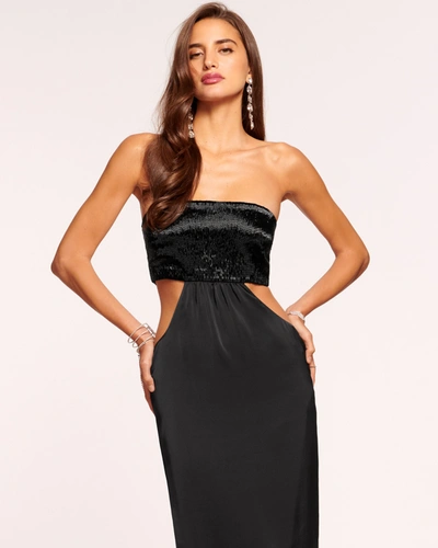 Shop Ramy Brook Mariah Cutout Maxi Dress In Black