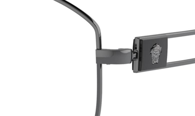 Versace 59mm Pilot Optical Glasses In Gunmetal