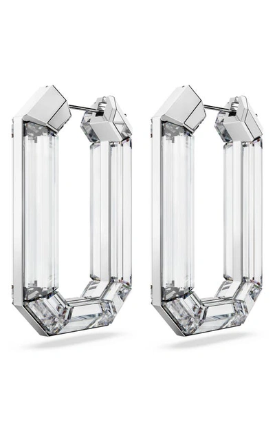 Swarovski Lucent Polished-finish Earrings In Clear