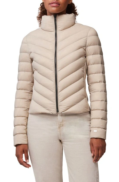 Shop Soia & Kyo Andria Water Repellent Chevron Quilting Down Jacket In Hush