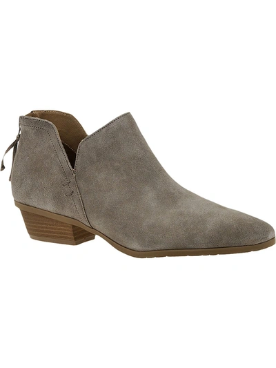 Kenneth Cole Reaction Side Way Womens Block Heel Booties In Grey