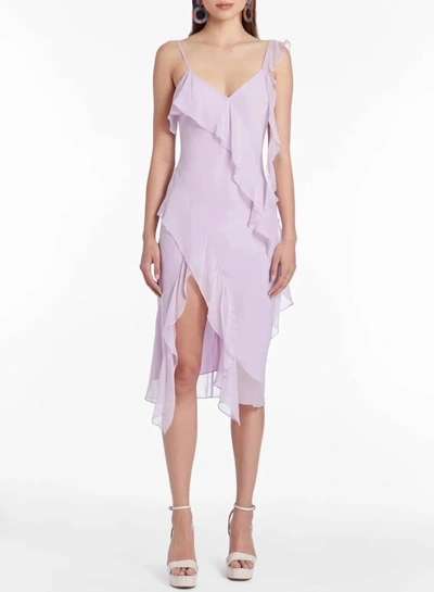 Shop Amanda Uprichard Casilda Dress In Purple