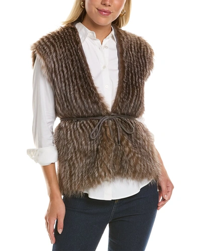 Shop Brunello Cucinelli Cashmere Vest In Brown