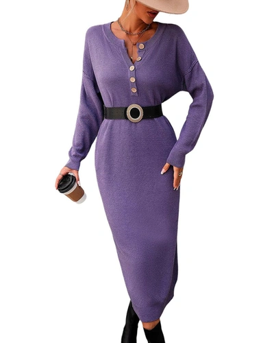 Shop Luna Tuccini Dress In Purple