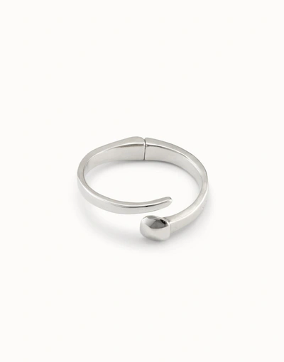 Shop Unode50 New Nail Bracelet In Silver