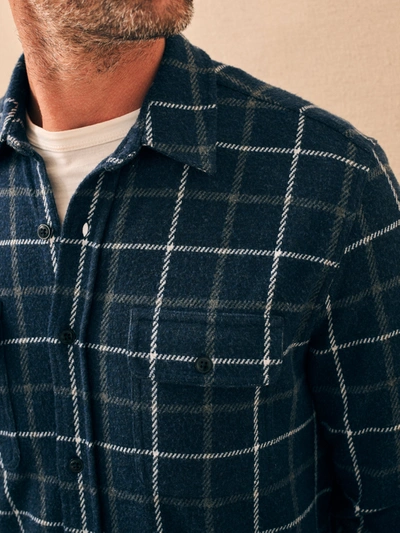 Shop Faherty Legend&trade; Sweater Shirt In Low Rider Blue