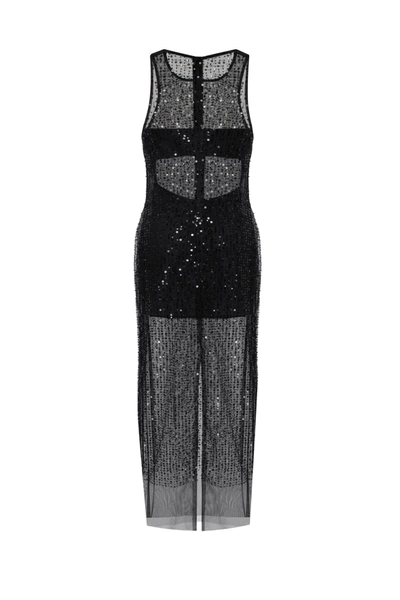 Milla Sensational Sheer Lace Maxi Dress, Xo Xo In Black
