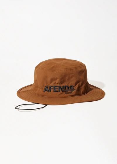 Shop Afends Bucket Hat In Brown