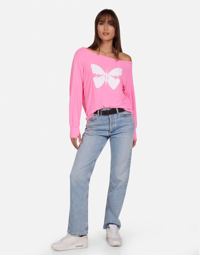 Lauren Moshi X Krista X Lightning Butterfly In Neon Pink