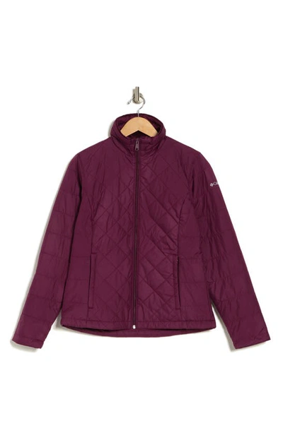 Columbia Snowmelt Valley Ii Water Resistant Jacket In Marionberry
