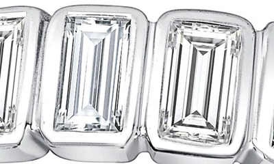 Shop Ron Hami 14k Gold Baguette-cut Diamond Band Ring In White Gold/ Diamond