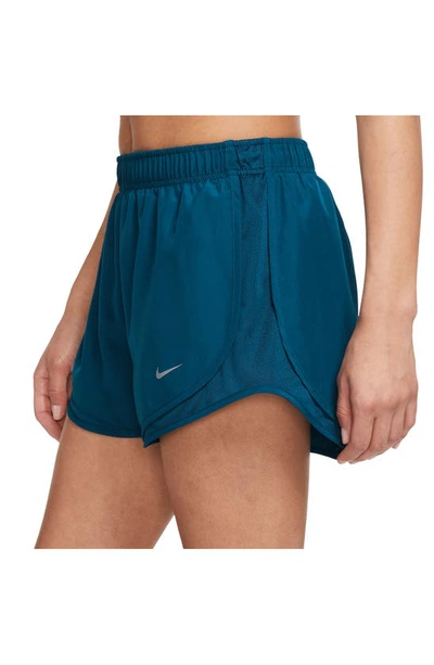 Shop Nike Dri-fit Tempo Running Shorts In Valerian Blue/wolf Grey