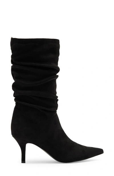 Shop Marc Fisher Manya Ruched Boot In Black 001