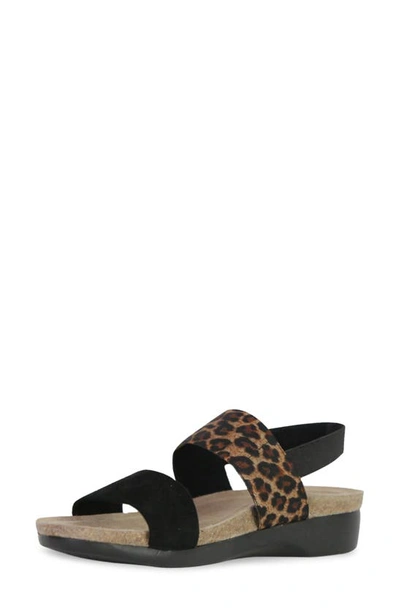 Shop Munro Pisces Sandal In Leopard Print