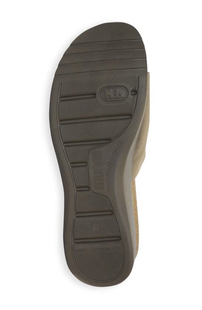 Shop Munro Nalia Platform Sandal In Khaki Fabric