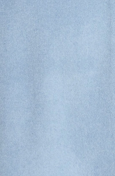 Shop Tahari Marla Cutaway Wrap Coat With Oversize Collar In Pale Blue
