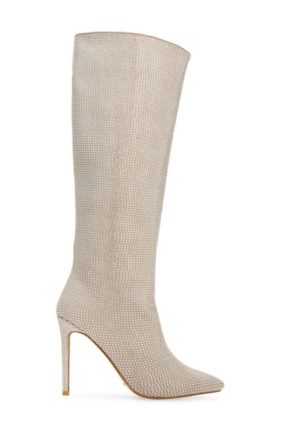 Billini Emarie Pointed Toe Boot In Silver Glitter