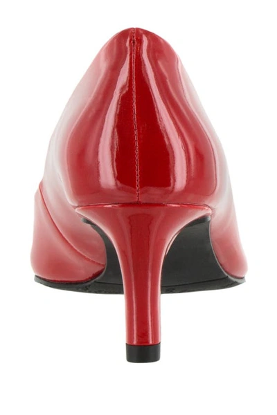 Shop Easy Street Pointed Pointed Toe Patent Pump In Red Patent