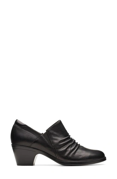 Shop Clarks Emily 2 Cove Bootie In Black Leather