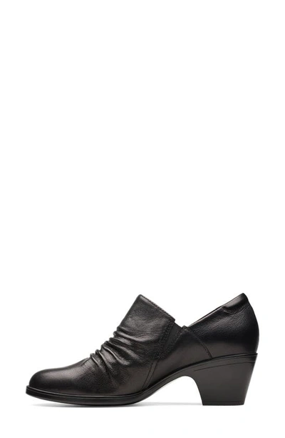 Shop Clarks Emily 2 Cove Bootie In Black Leather