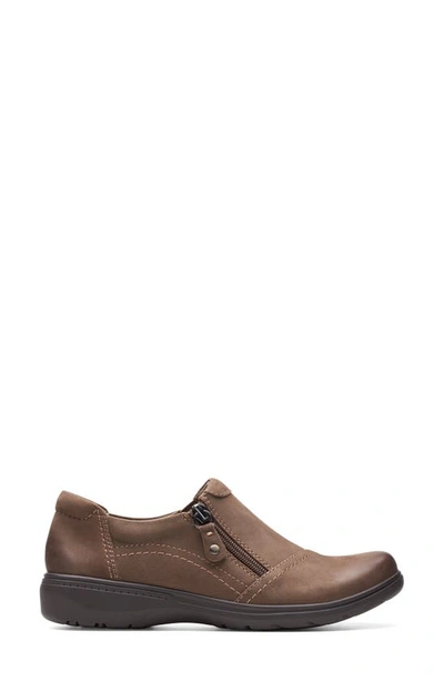 Shop Clarks Carleigh Ray Shoe In Taupe Nubuck