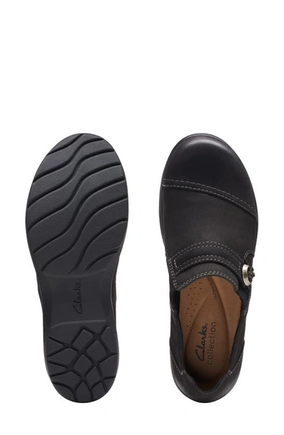 Shop Clarks ® Carleigh Pearl Slip-on Shoe In Black Nubuck