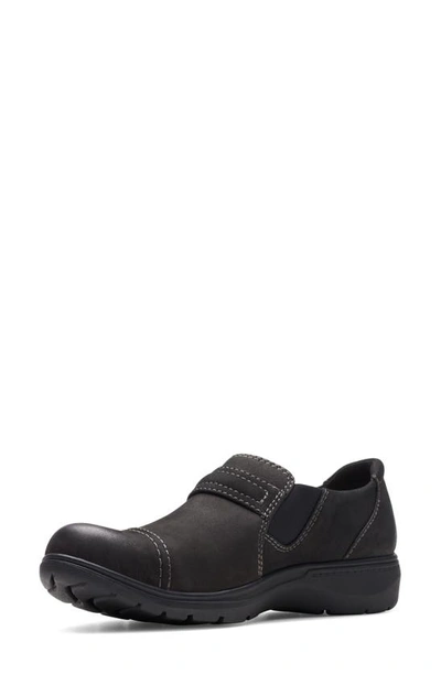 Shop Clarks ® Carleigh Pearl Slip-on Shoe In Black Nubuck