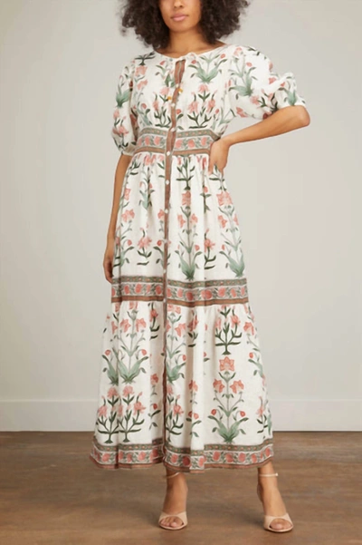 Shop Hannah Artwear Camilla Dress In Vermillion In Multi