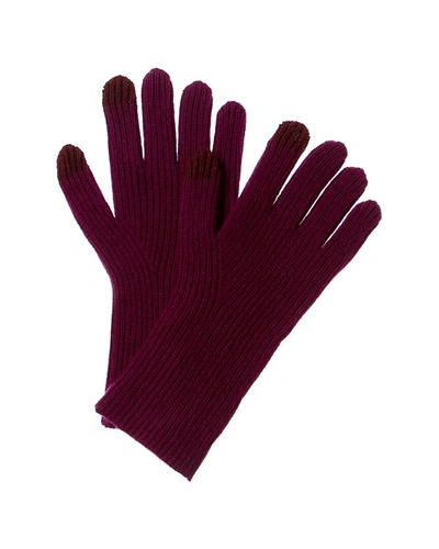 Shop Amicale Cashmere Gloves In Purple
