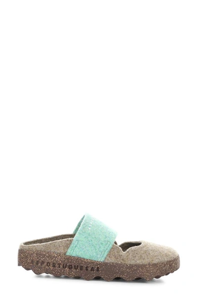 Shop Asportuguesas By Fly London Canu Mule In Taupe/ Green Felt
