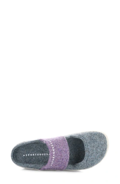 Shop Asportuguesas By Fly London Canu Mule In Grey Blue/ Purple Felt