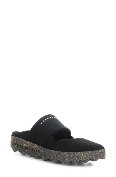 Shop Asportuguesas By Fly London Canu Mule In Black Felt