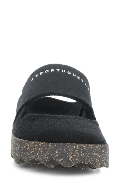 Asportuguesas Canu Mule In Black Felt