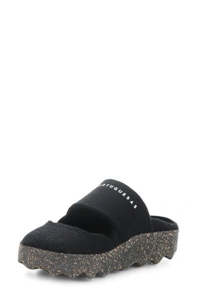 Asportuguesas Canu Mule In Black Felt