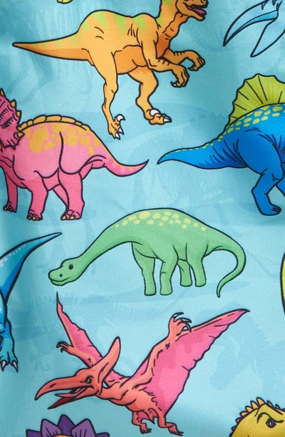 Shop Boardies Kids' Vibrant Dino Swim Trunks In Blue