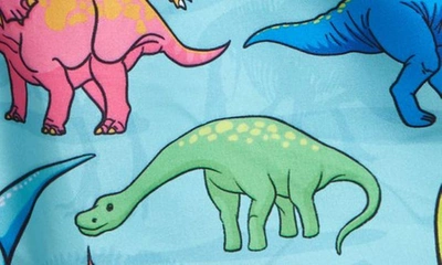 Shop Boardies Kids' Vibrant Dino Swim Trunks In Blue