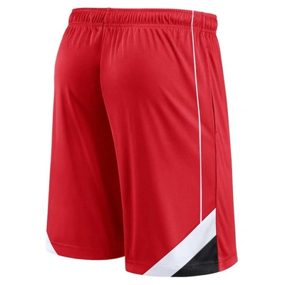 Shop Fanatics Branded Red Houston Rockets Slice Shorts
