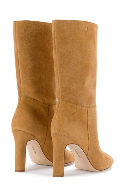 Shop Larroude Cindy Pointed Toe Boot In Toasted