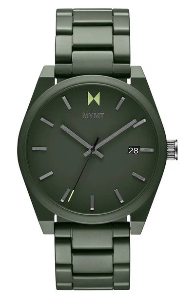 Shop Mvmt Element Ceramic Bracelet Watch, 43mm In Green