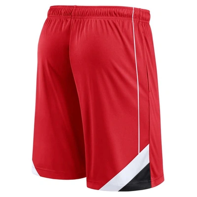 Shop Fanatics Branded Red Chicago Bulls Slice Shorts