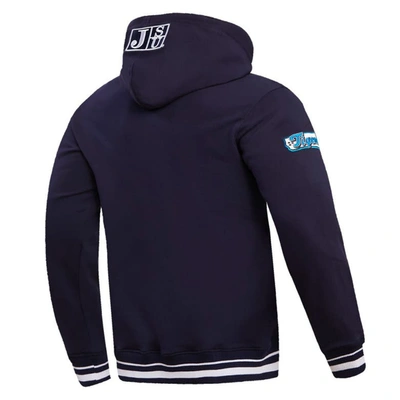 Shop Pro Standard Navy Jackson State Tigers Homecoming Ribbed Fleece Pullover Hoodie