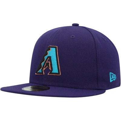 Shop New Era Purple Arizona Diamondbacks Turn Back The Clock 59fifty Fitted Hat