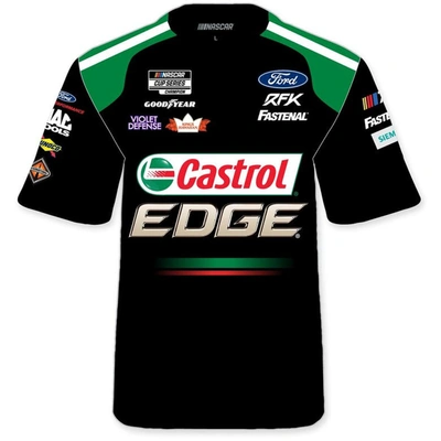 Shop Rfk Racing Youth  Black Brad Keselowski Castrol Edge Sublimated Uniform T-shirt