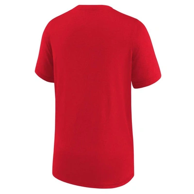 Shop Nike Youth  Red Atlanta Hawks Essential Practice T-shirt