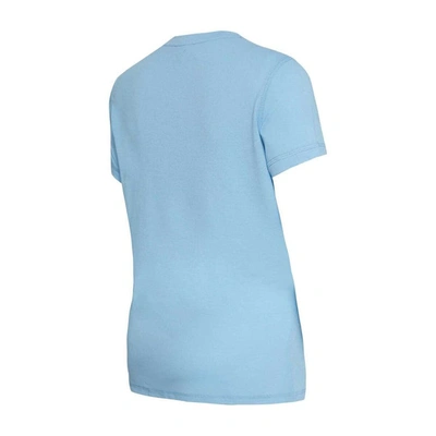 Shop Concepts Sport Carolina Blue/navy North Carolina Tar Heels Arctic T-shirt & Flannel Pants Sleep Set In Light Blue