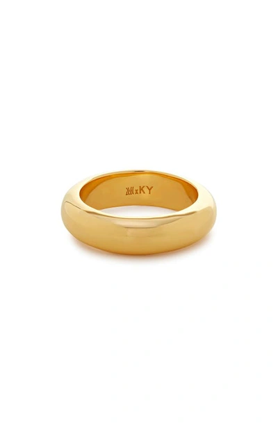 Shop Monica Vinader X Kate Young Stacking Ring In 18k Gold Vermeil